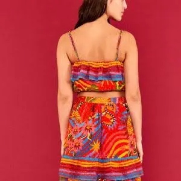 NWT- Farm Rio Magic Forest Crop Top  OBO - Picture 5 of 7